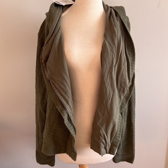 Anthropologie Saturday Sunday Zip-up Hoodie in Moss - Picture 5 of 8